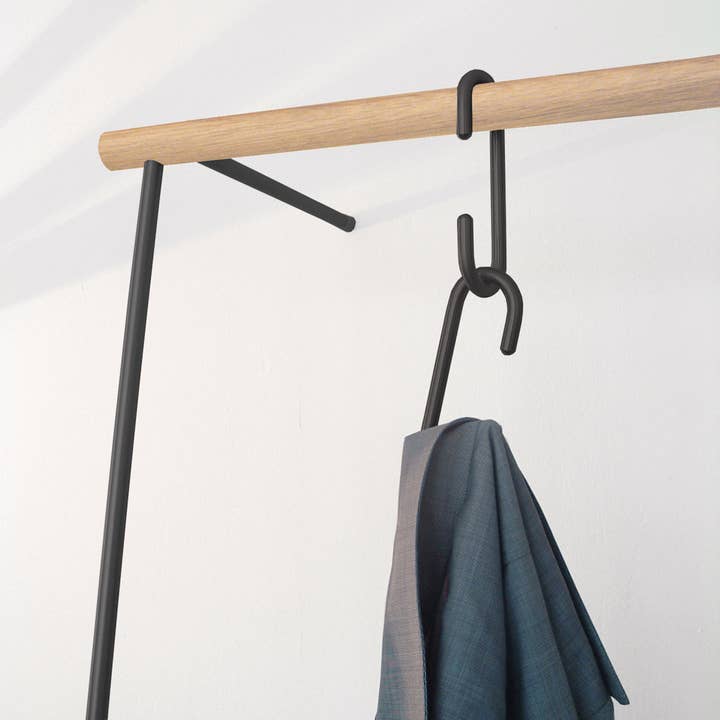 roomsafari – Großhandel Garderobenständer – LEANON II Anlehn-Garderobe - S