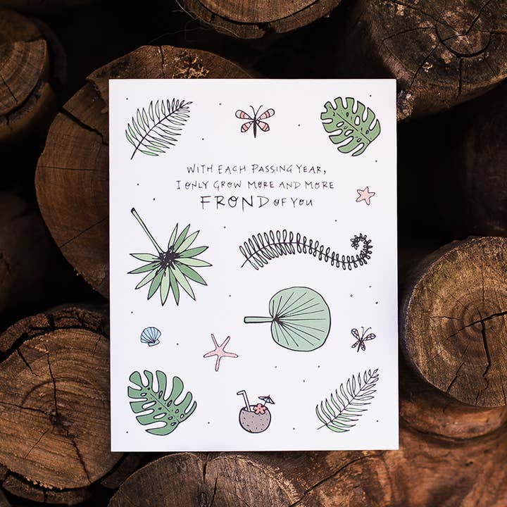 Frond of You | Verjaardag en verjaardagskaart voor wholesale door Lacelit | Stationery & Gifts by Kimberly Kuniko