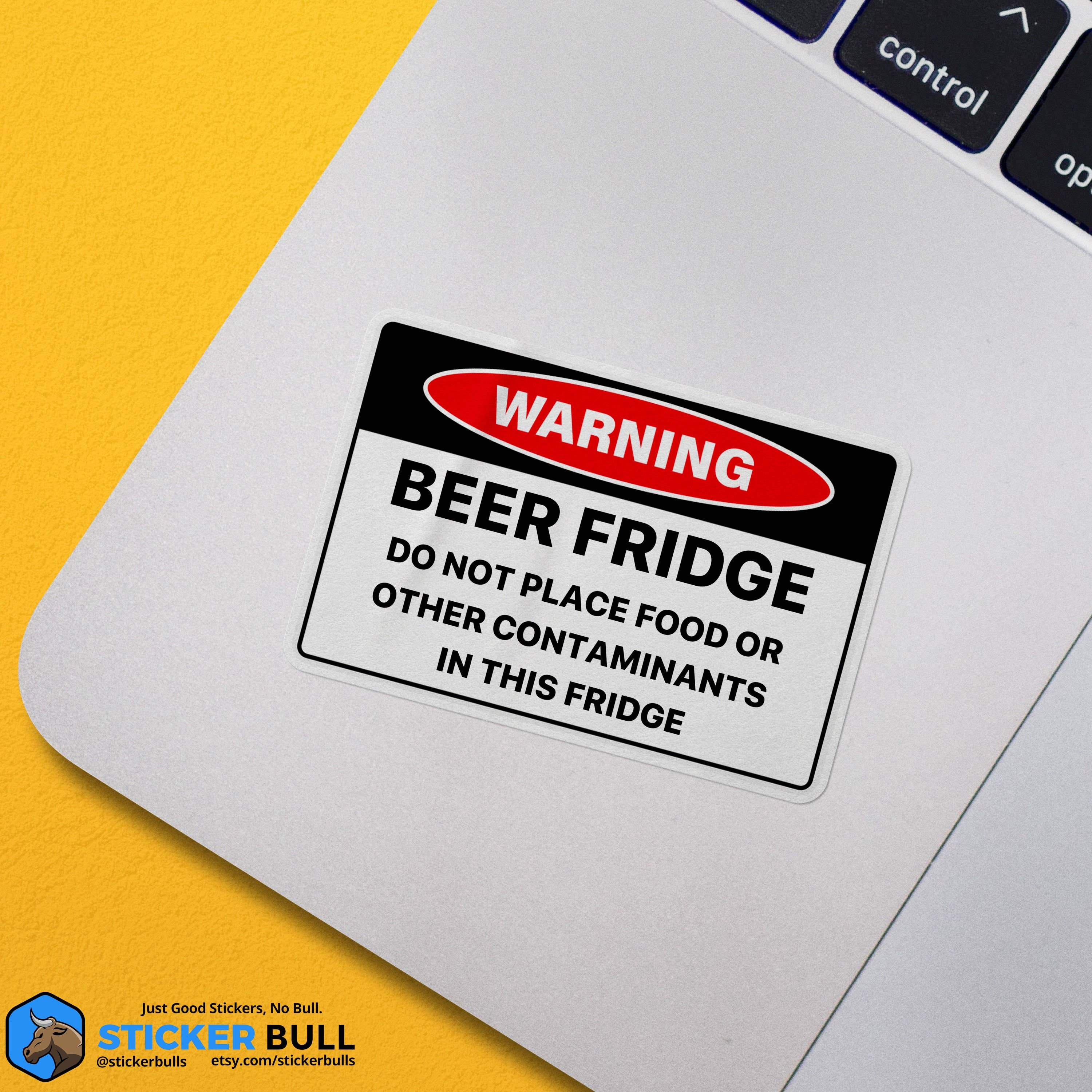 Sticker Bull – Großhandel Aufkleber – Bierkühlschrank-Aufkleber, Bieraufkleber, lustiger Warnaufkleber, Meme-Aufkleber, wasserdichter Vinyl-Aufkleber für Wasserflasche, Laptop und Kühlschrank5