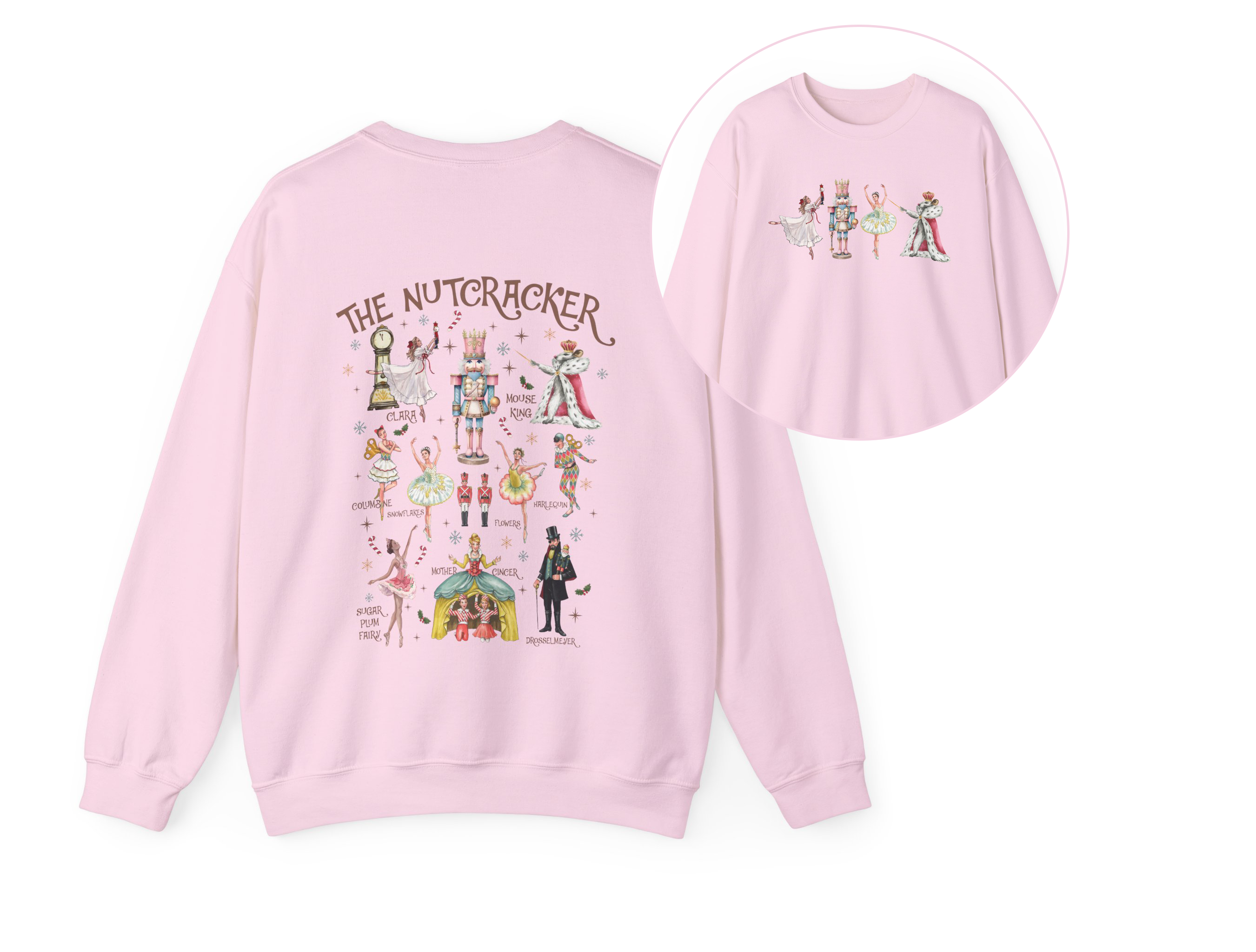 NVC Ecommerce LLC - Vente T-shirt à imprimés – femme - Pull Casse-Noisettes de Noël, Chemise de ballet Casse-Noisettes de Noël1