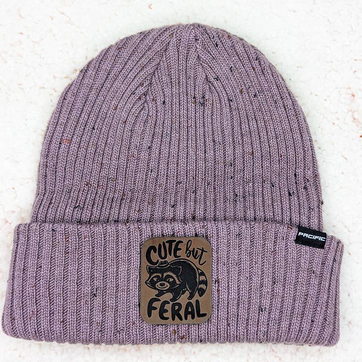 Cute But Feral FAUX Leather Patch for wholesale by Trendy Transfers