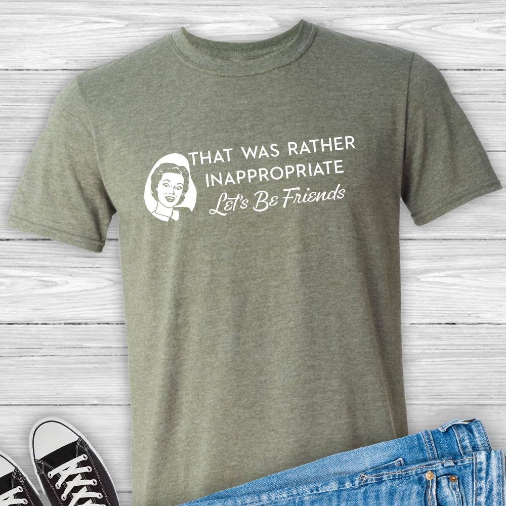 Suzy Swede - Vendita all'ingrosso Maglietta serigrafata - Unisex - Era piuttosto inappropriato Let's Be Friends unisex | Divertente2