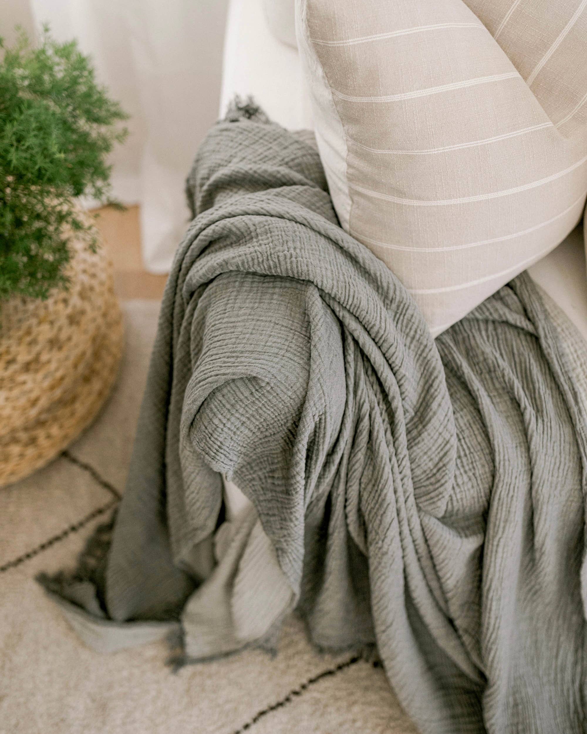 Woven Stories - Wholesale Throw Blanket - Cocoon Cotton Reversible Throw Blanket10