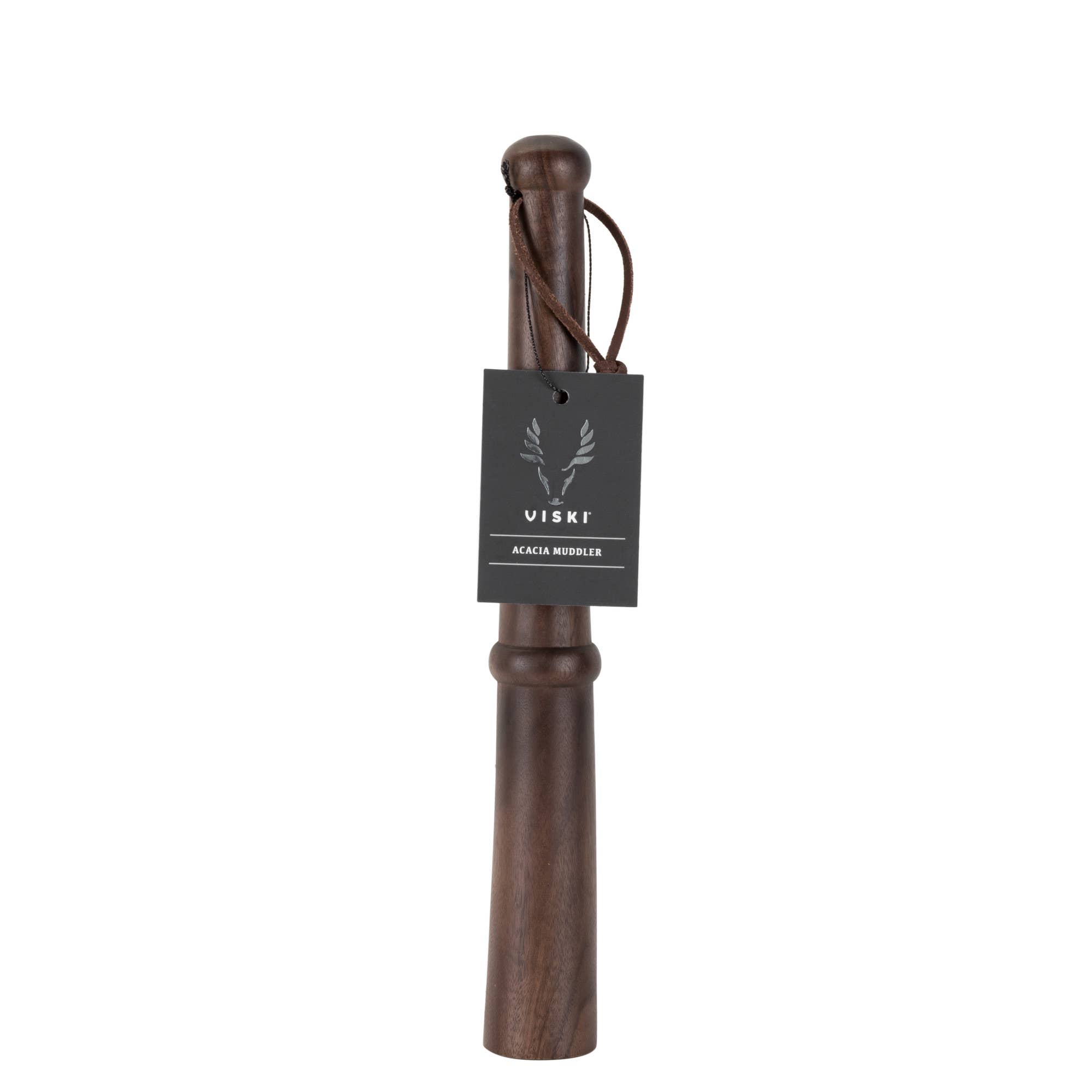 Viski - Vente Mélangeurs à cocktail - Viski Professional Pilon en Bois d'Acacia de 30 cm avec Sangle de Suspension1