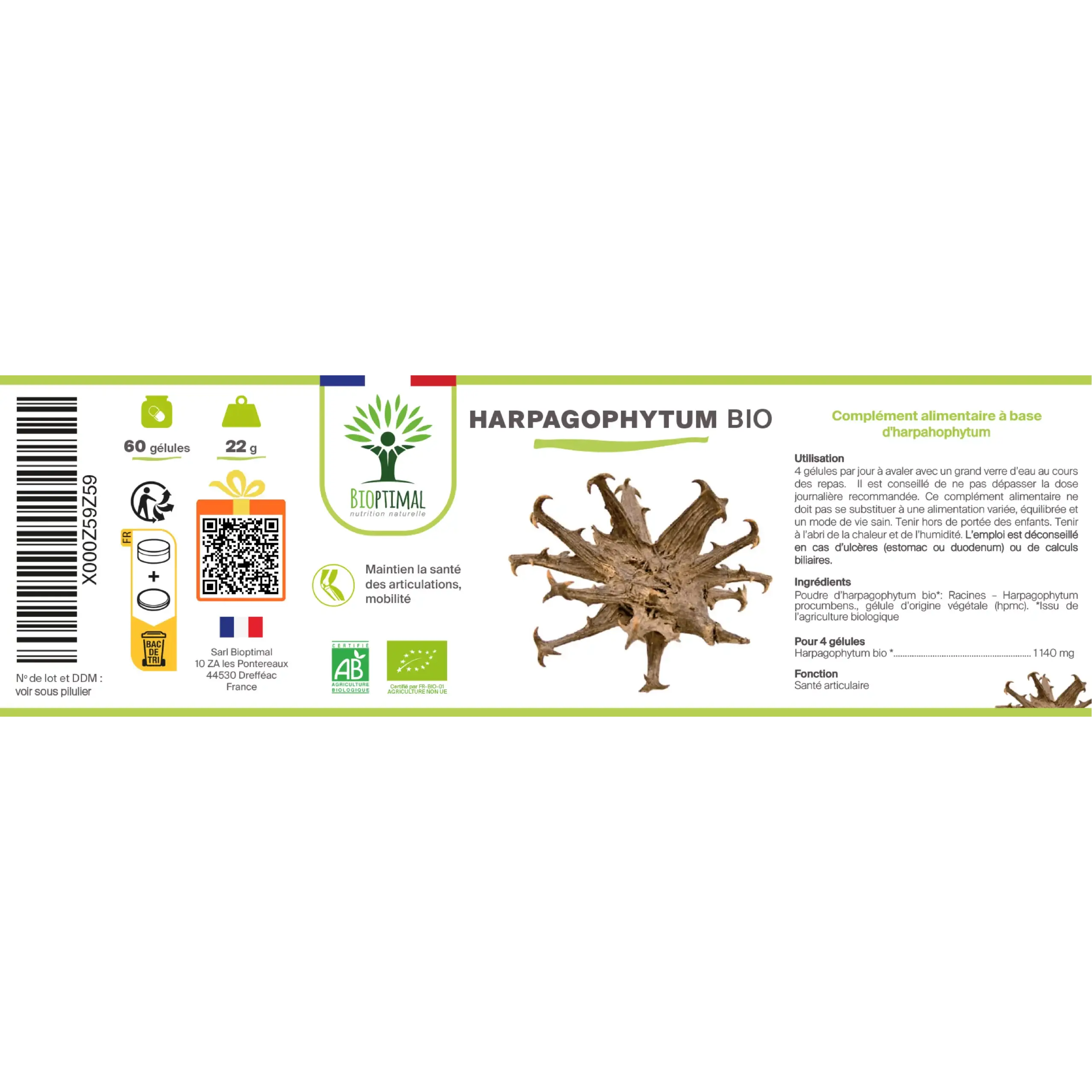 Bioptimal - Wholesale Oral Supplement/Vitamin - Harpagophytum Bio - Dietary supplement - in capsules8