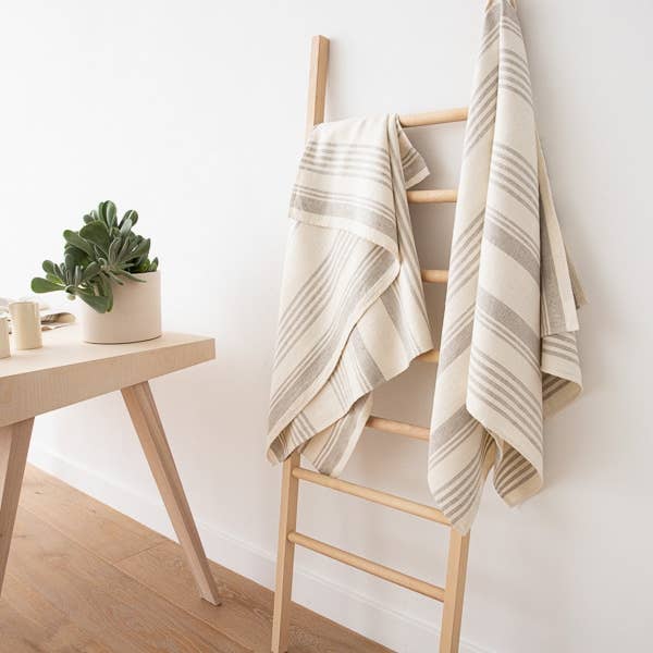 LinenMe - Wholesale Bath Towel - Linen Bath Towel Cream Linum1