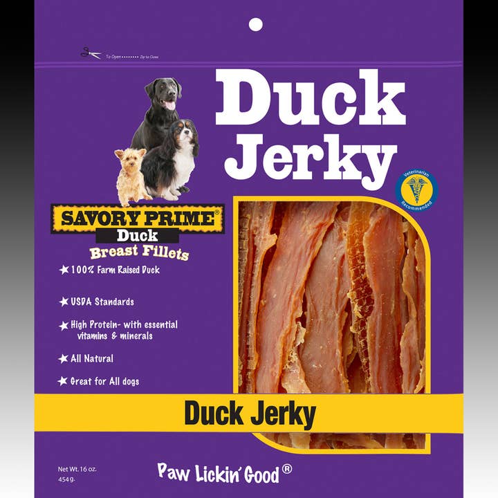 Savory Prime - Venta al por mayor Chuches - Perros - Cecina Natural de Pato 16 oz.