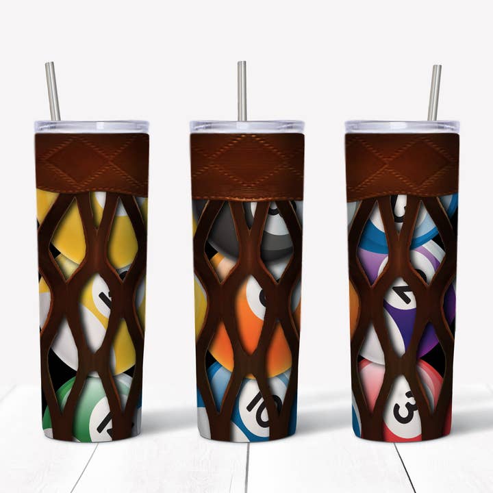 Bolso de Bilhar 20oz Copo Reto Transfer por atacado de Rustic Pineapple