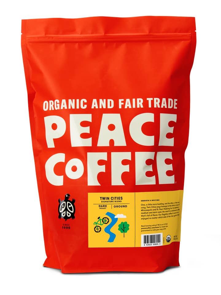 Twin Cities | Dark | Ground | 5lb | Peace Coffee for wholesale by Peace Coffee