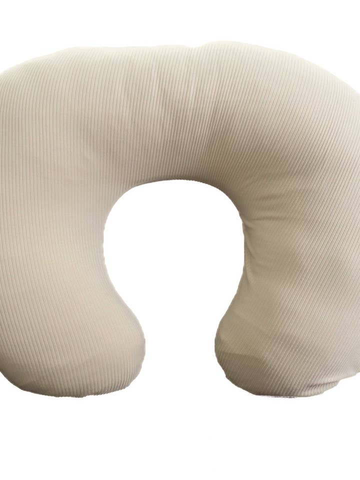 Geribbelde borstkussenhoes met haverprint voor wholesale door Little Mae and Co