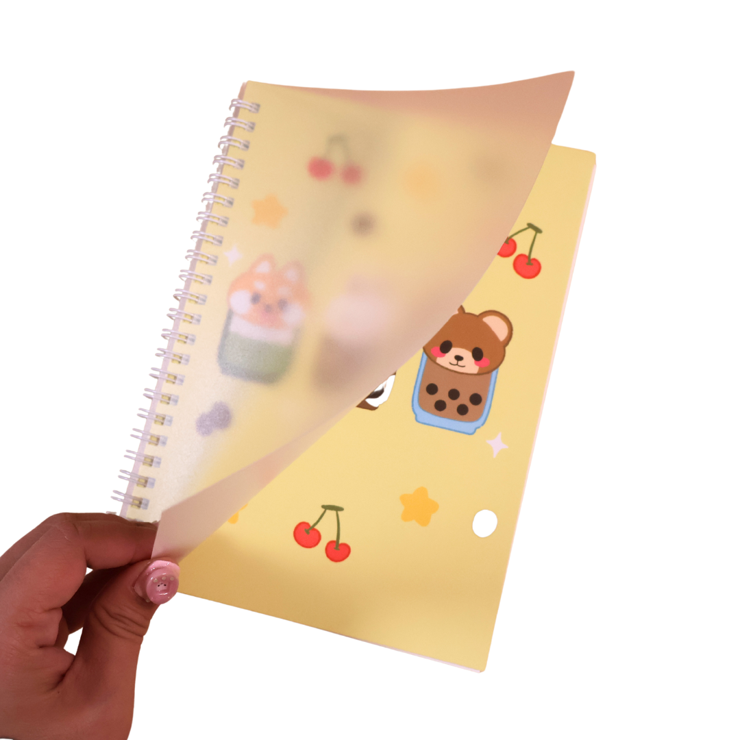 Kitt & Bunn Supply Co. - Wholesale Notebook - Cafe Animals Dot Grid Spiral Notebook Journal1