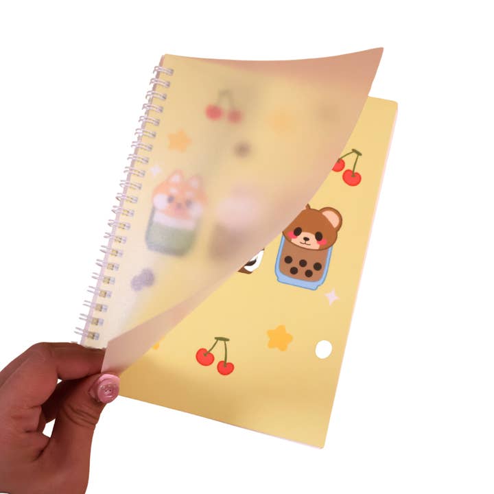 Kitt & Bunn Supply Co. - Wholesale Notebook - Cafe Animals Dot Grid Spiral Notebook Journal1