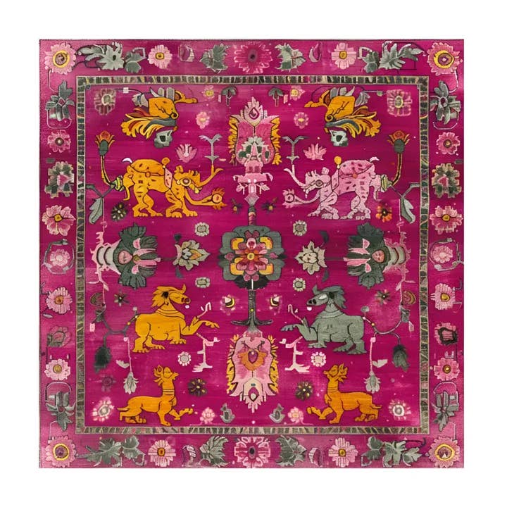 Ethnic Harmony Tapestry Wool Hand Knotted Area Rug for wholesale by Maia Homes
