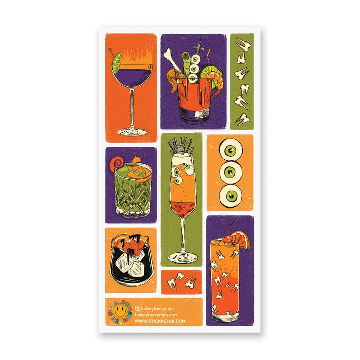STICKII - Venta al por mayor Pegatina - Hoja de pegatinas Monster Cocktails
