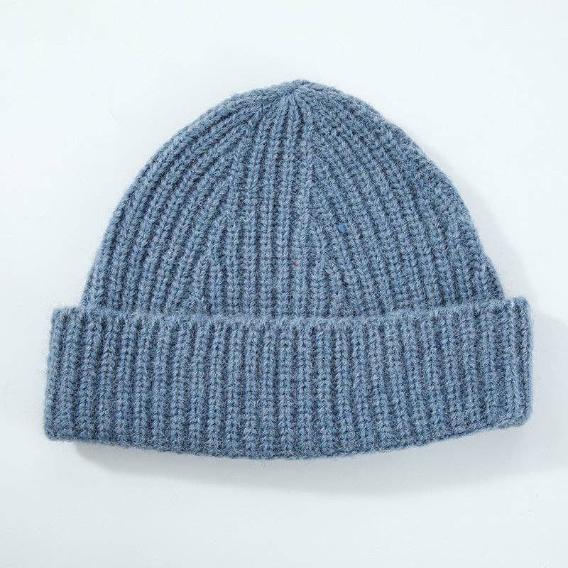 Dipped Shop - Wholesale Beanie - Women's - Simple Ribbed Solid Color Cuffed Knit Beanie DP25F6452