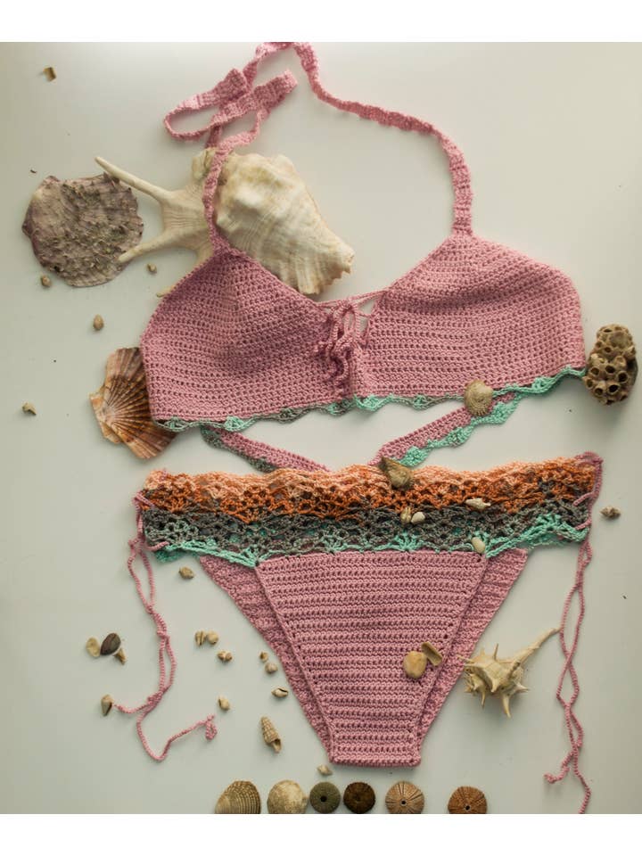 mayAqua - Vendita all'ingrosso Bikini - Donna - Bikini all'uncinetto, set bikini brasiliano, bikini a triangolo Boho