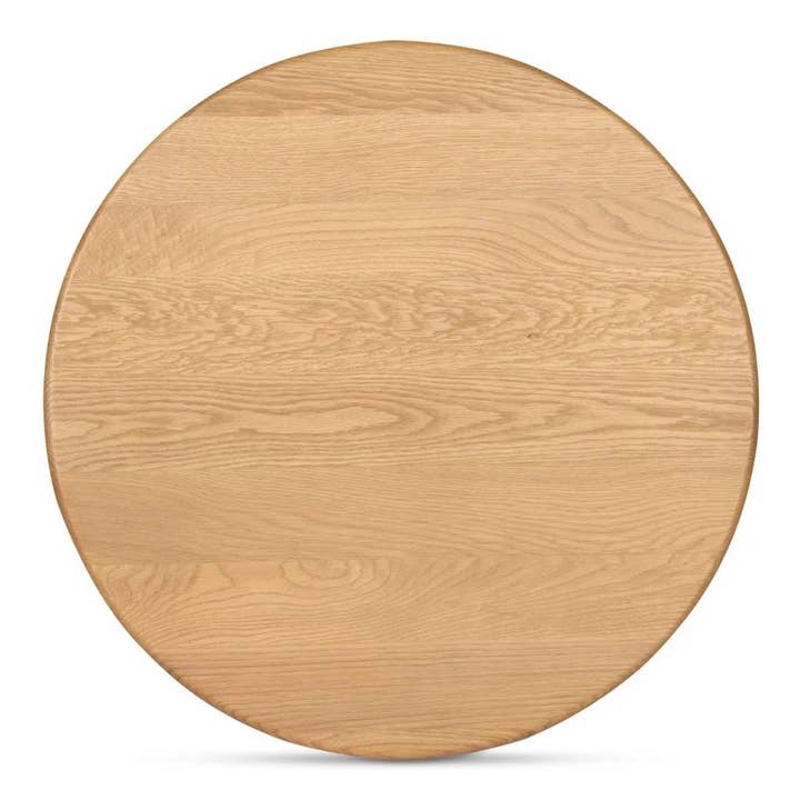 LOOMLAN - Wholesale Coffee Table - Penny Solid Oak Top Round Coffee Table21