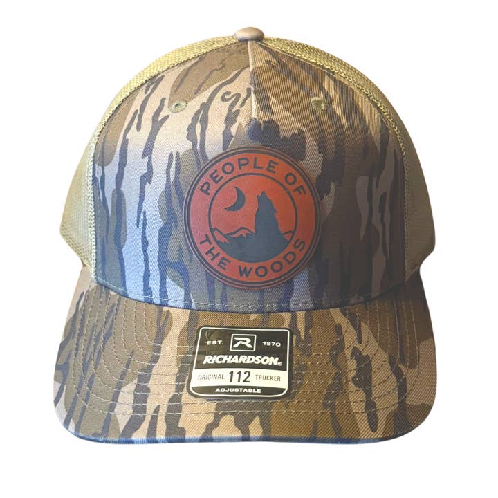 People of the Woods Wolf Leather Patch Hat for wholesale by People of the Woods