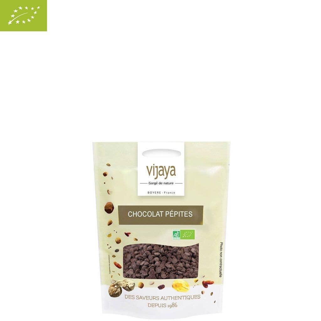 VIJAYA - SAS J.L. BOYERE - Wholesale Chocolate - Dark Chocolate Chips - 60% Cocoa - 3 Continents - 100g-Organic*0