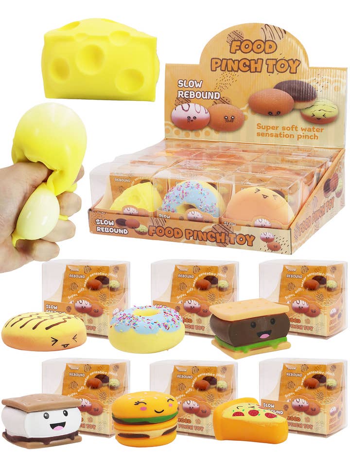 Jumbo Foodie Fluffy Slime Filled Squishy Toy for wholesale by Cap Zone