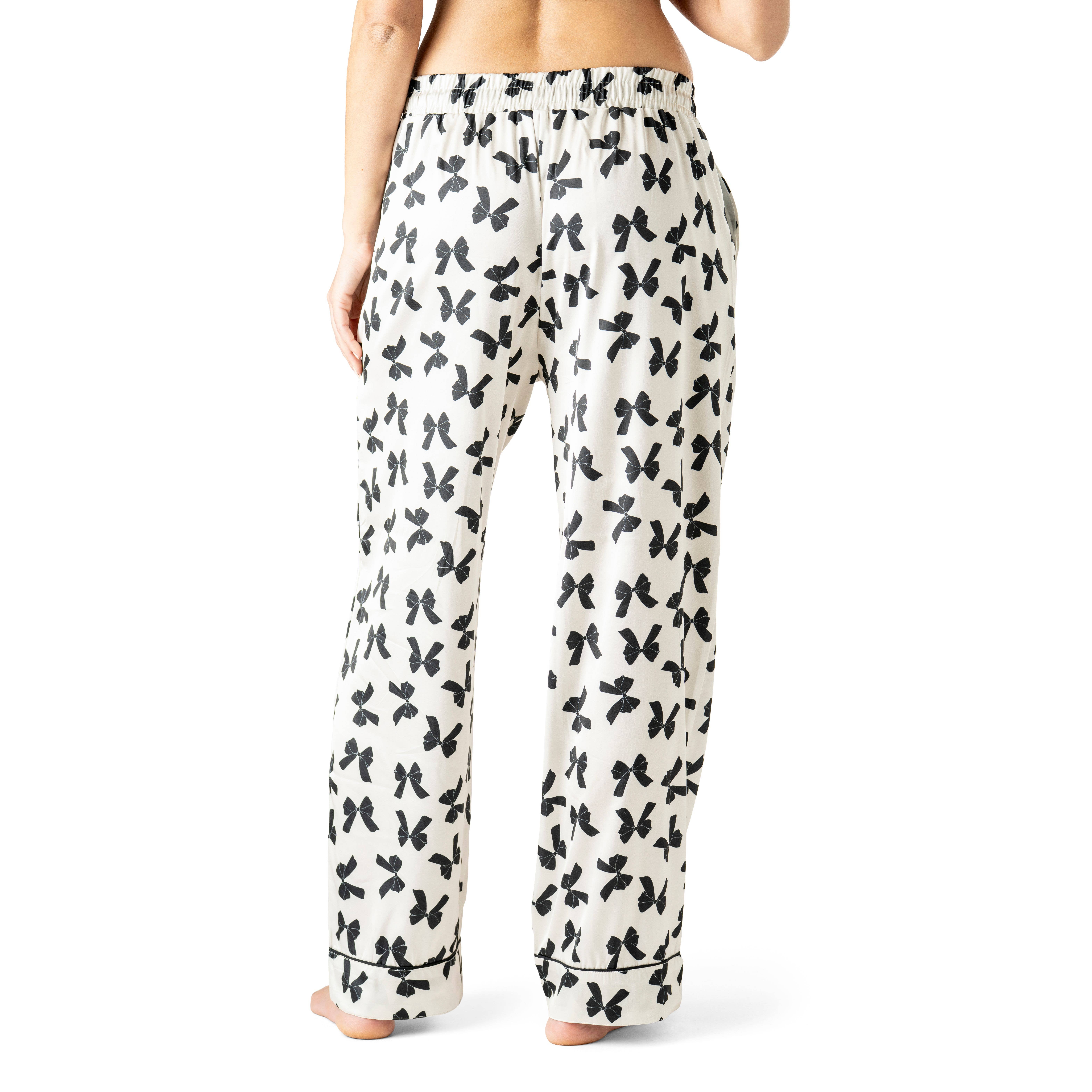 DM Merchandising - Wholesale Sleepwear Bottom - Women's - Hello Mello Bow So Lovely Satin Pajama Pant Open Stock11