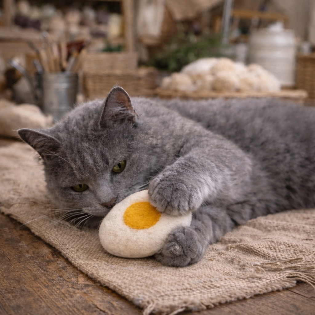 Ciao Gatto Cat Market - Wholesale Pet Toy - Cat - henny the hard-boiled egg 1