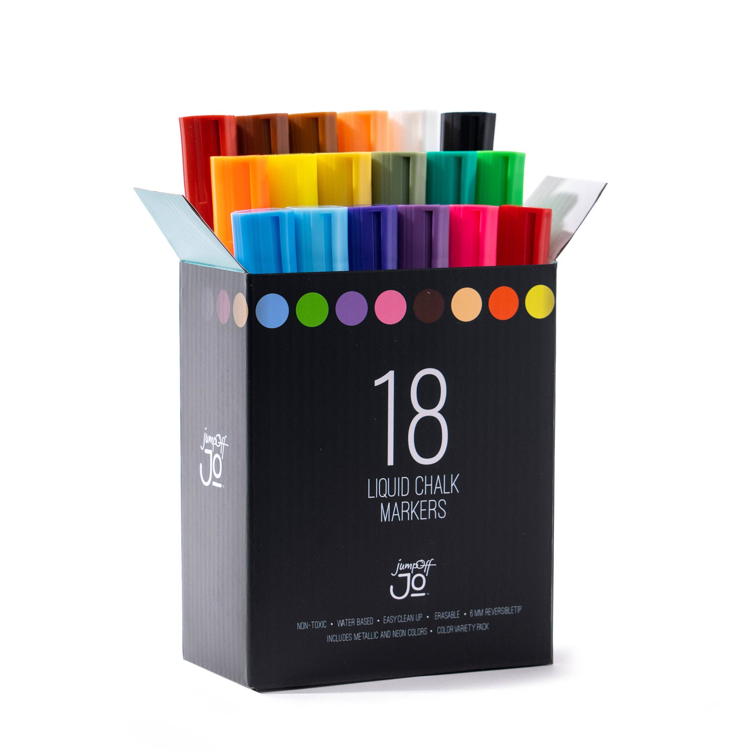 Jump Off Jo - Wholesale Markers - Kids & Baby - 18 Pack Liquid Chalk Markers0