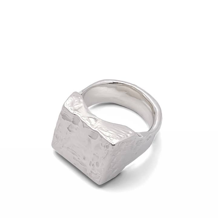 MOCA Jewellery - Wholesale Signet Ring - Textured Signet Ring8