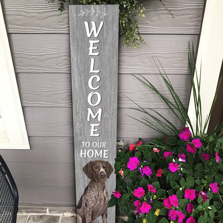 E&S Pets - Wholesale Sign - German Shorthaired pointer Welcome sign1