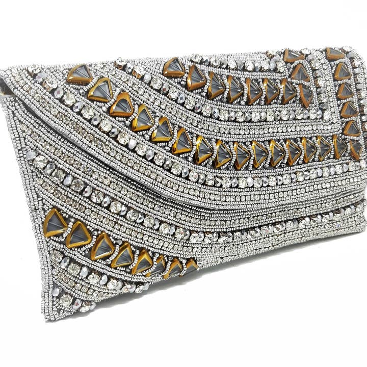 Mayachi - Wholesale Clutch Bag - Women's - UX-1715 EMPTY SILVER BAG