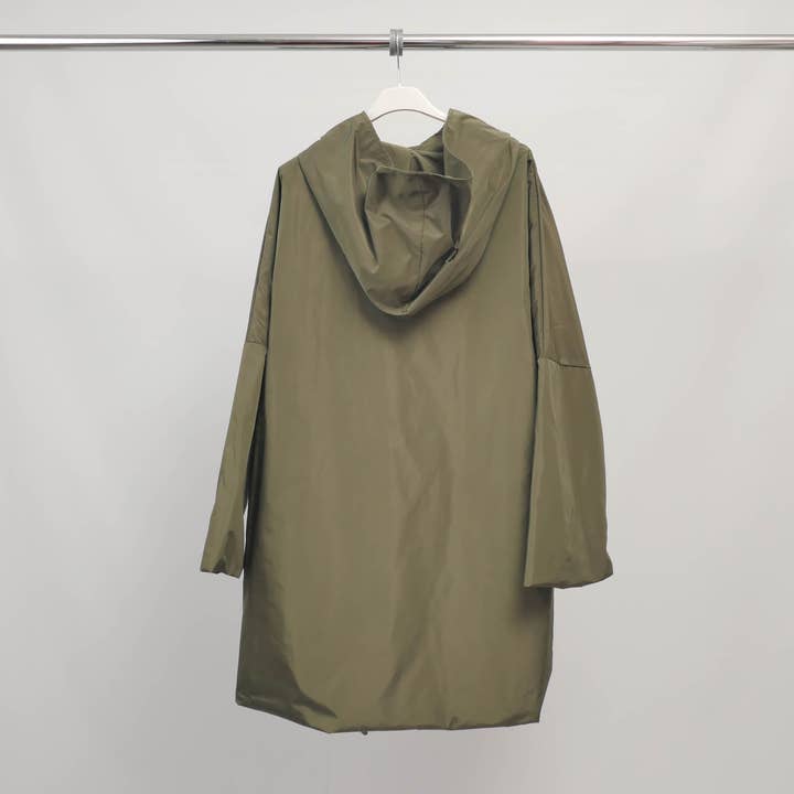 Cecile Wang - Wholesale Raincoat - Women's - Asymmetrical waterproof hooded jacket – ref HM71023