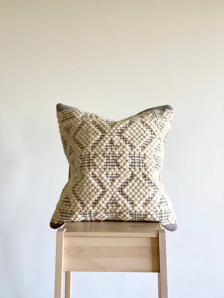 Handwoven Boho Nyla Kilim Throw Pillow Cushion Cover for wholesale by Cushy