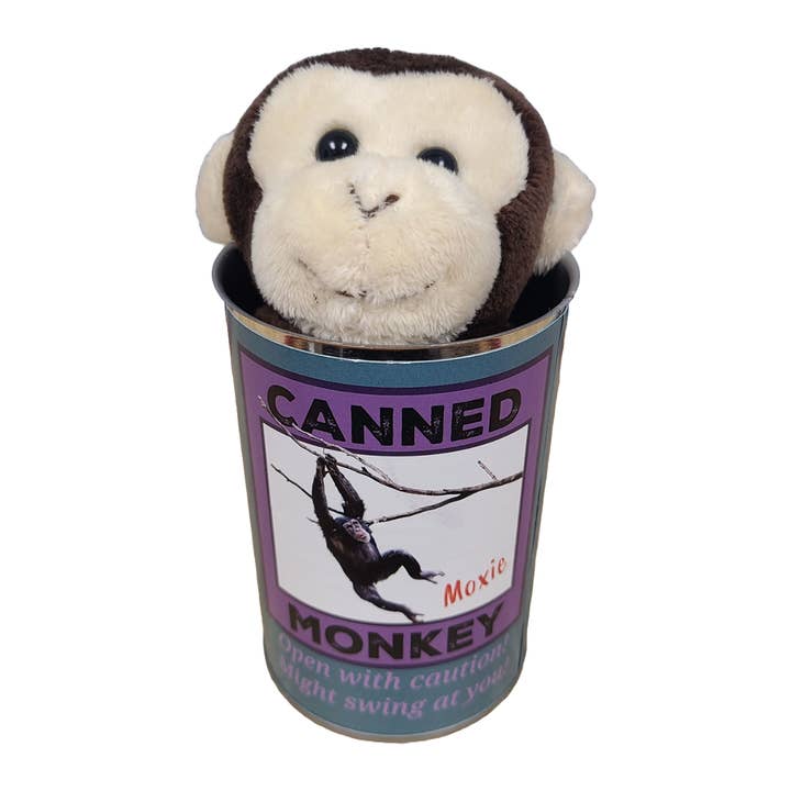 Canned Gifts - Wholesale Stuffed/Plush Toy - Kids & Baby - Moxie the Canned Monkey - Stuffed Animal Plush w/Funny Jokes6