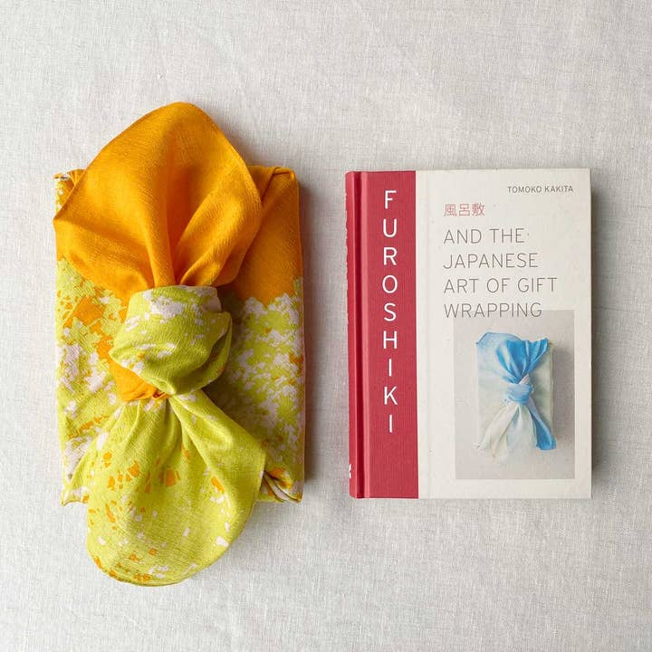 gift: book wrapped in Furoshiki for wholesale by ma space design