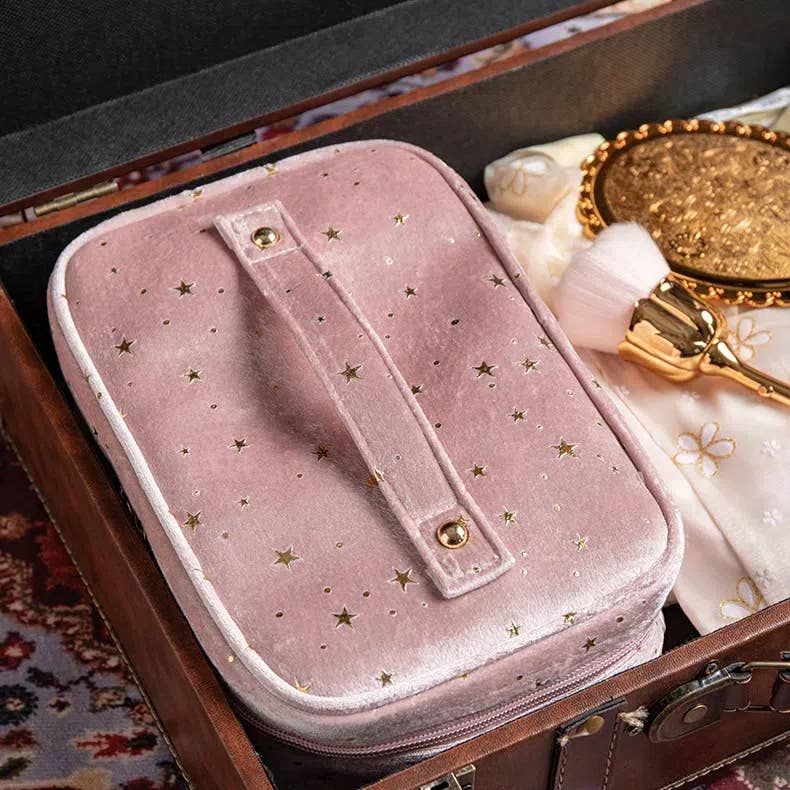 Crave by FW - Vente Trousses de maquillage/cosmétique - Trousse à cosmétiques en velours avec poignée6