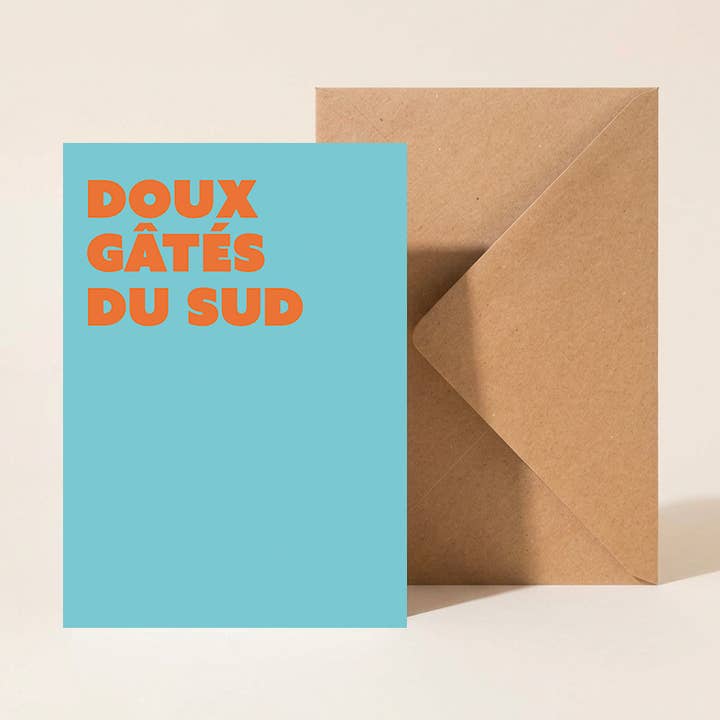 Carta + busta "Dolci golosità del Sud" per la vendita all'ingrosso da parte di Majo Edition