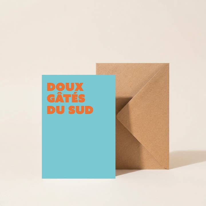 Carta + busta "Dolci golosità del Sud" per la vendita all'ingrosso da parte di Majo Edition