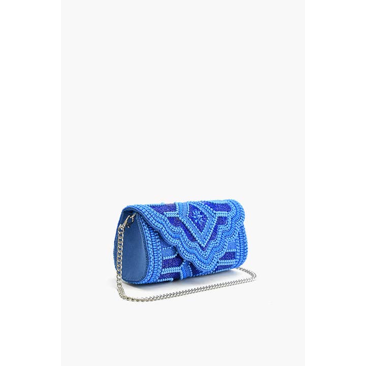 America & Beyond - Wholesale Clutch Bag - Women's - Cobalt Blue Glamour Clutch