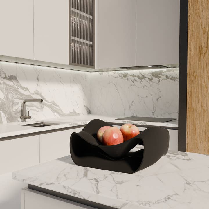 Fiastra Design - Wholesale Fruitmand - Fano modern design fruit bowl black edition