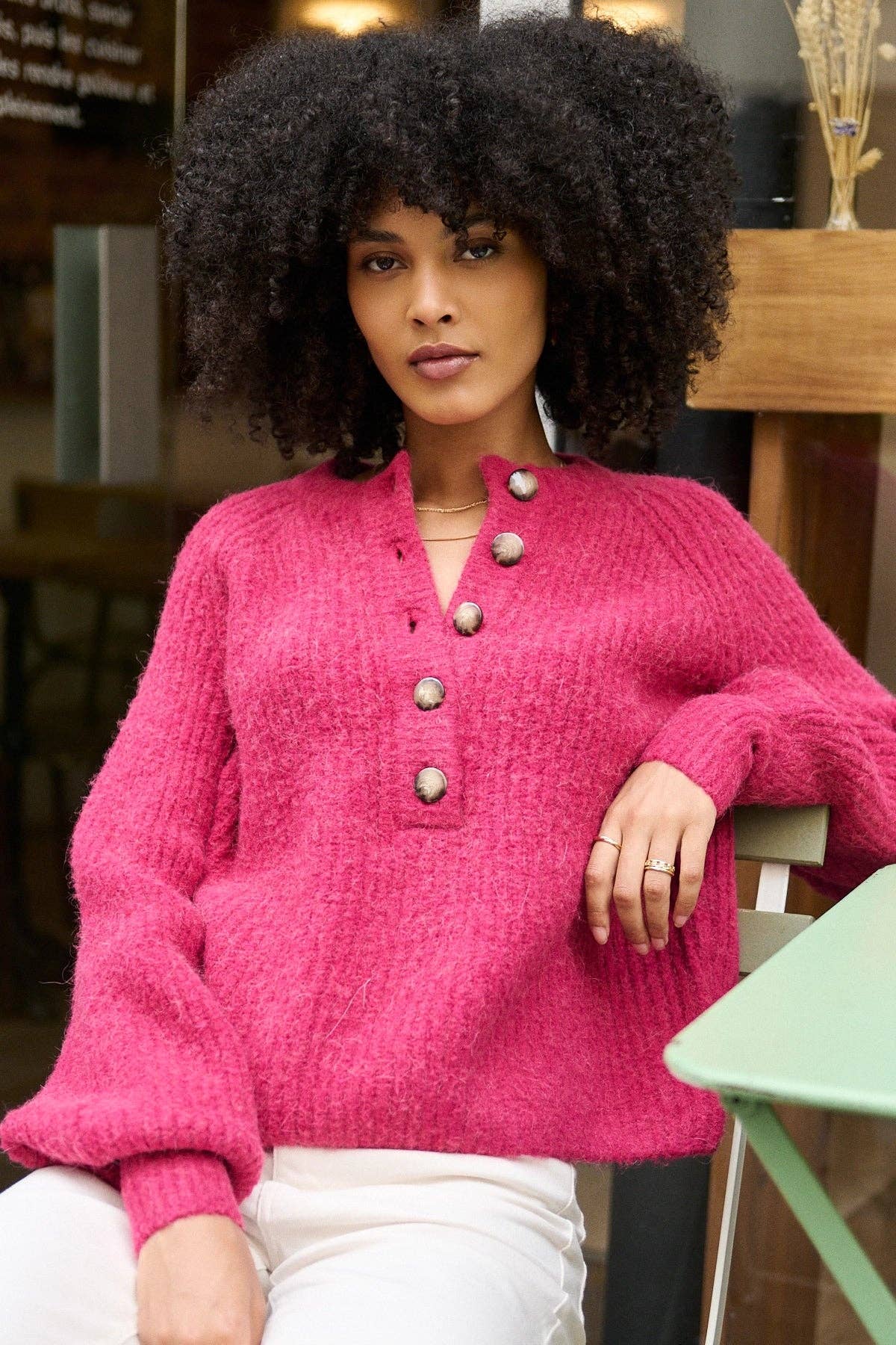 Nathael Paris - Wholesale Knit Sweater - Women's - Loose alpaca and wool sweater15