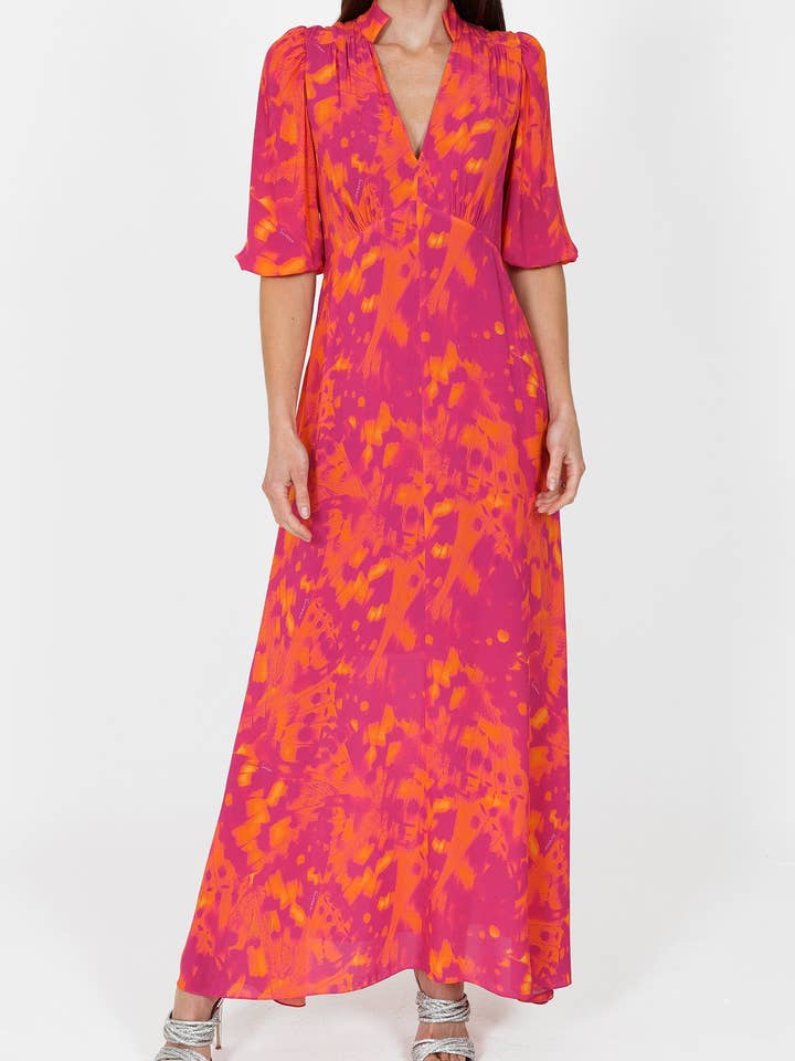 Elena Pink Butterfly Print for wholesale by SIRENS