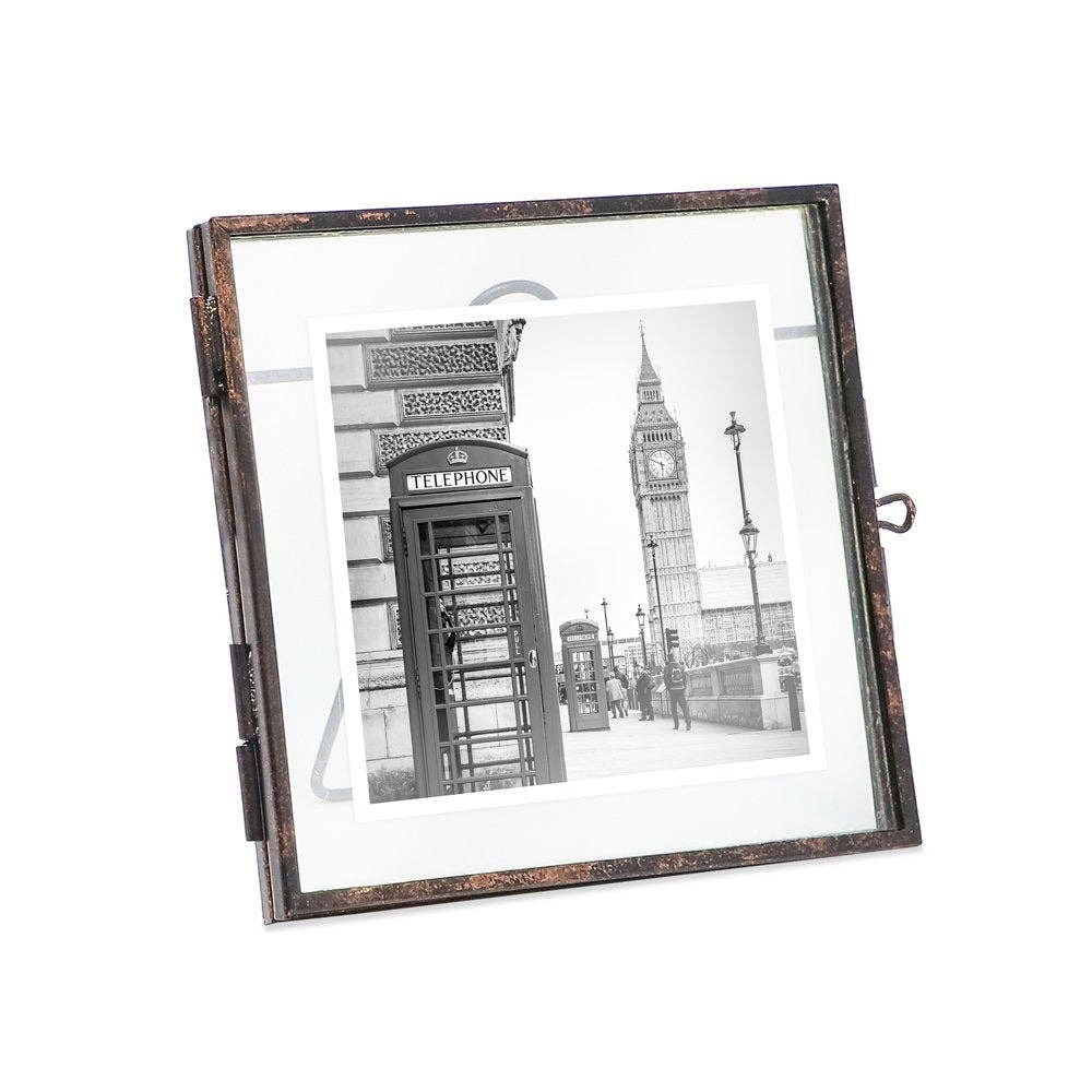 Isaac Jacobs International - Wholesale Picture Frame - Isaac Jacobs Metal Floating Picture Frame w/ Locket Closure0