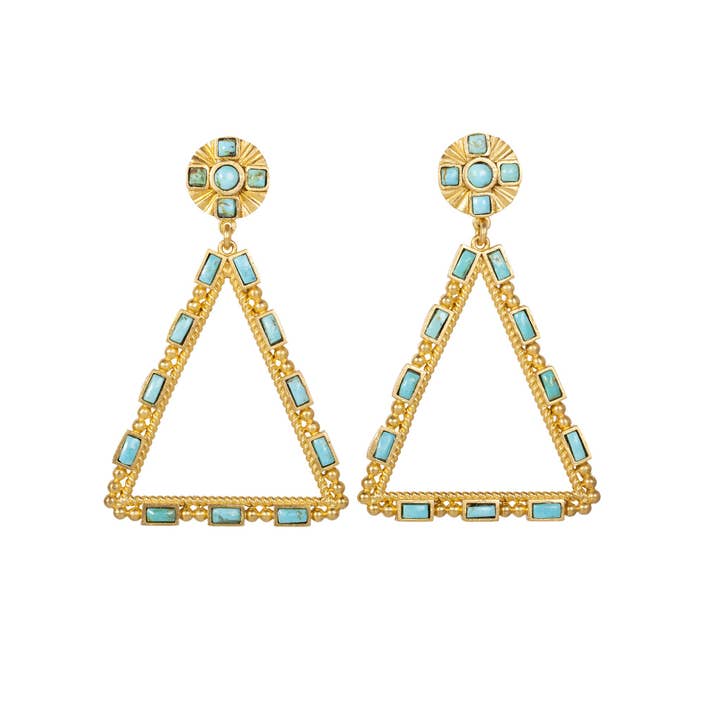 Christina Greene LLC - Wholesale Dangle Earrings - Large Southwestern Chandelier Earrings