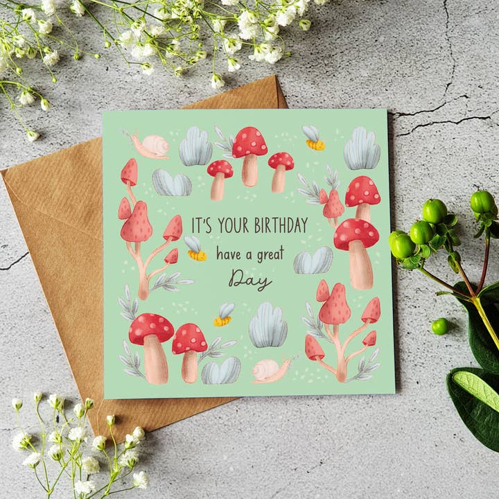 Ilana Ewing Designs - Wholesale Birthday Card - It's Your Birthday - Illustrated Card1