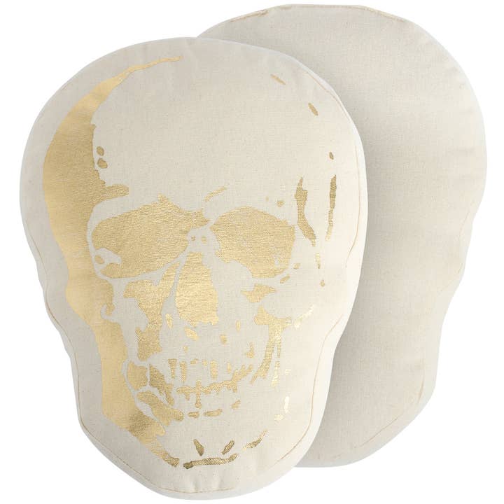 Skull Shaped Pillow for wholesale by Primitives by Kathy