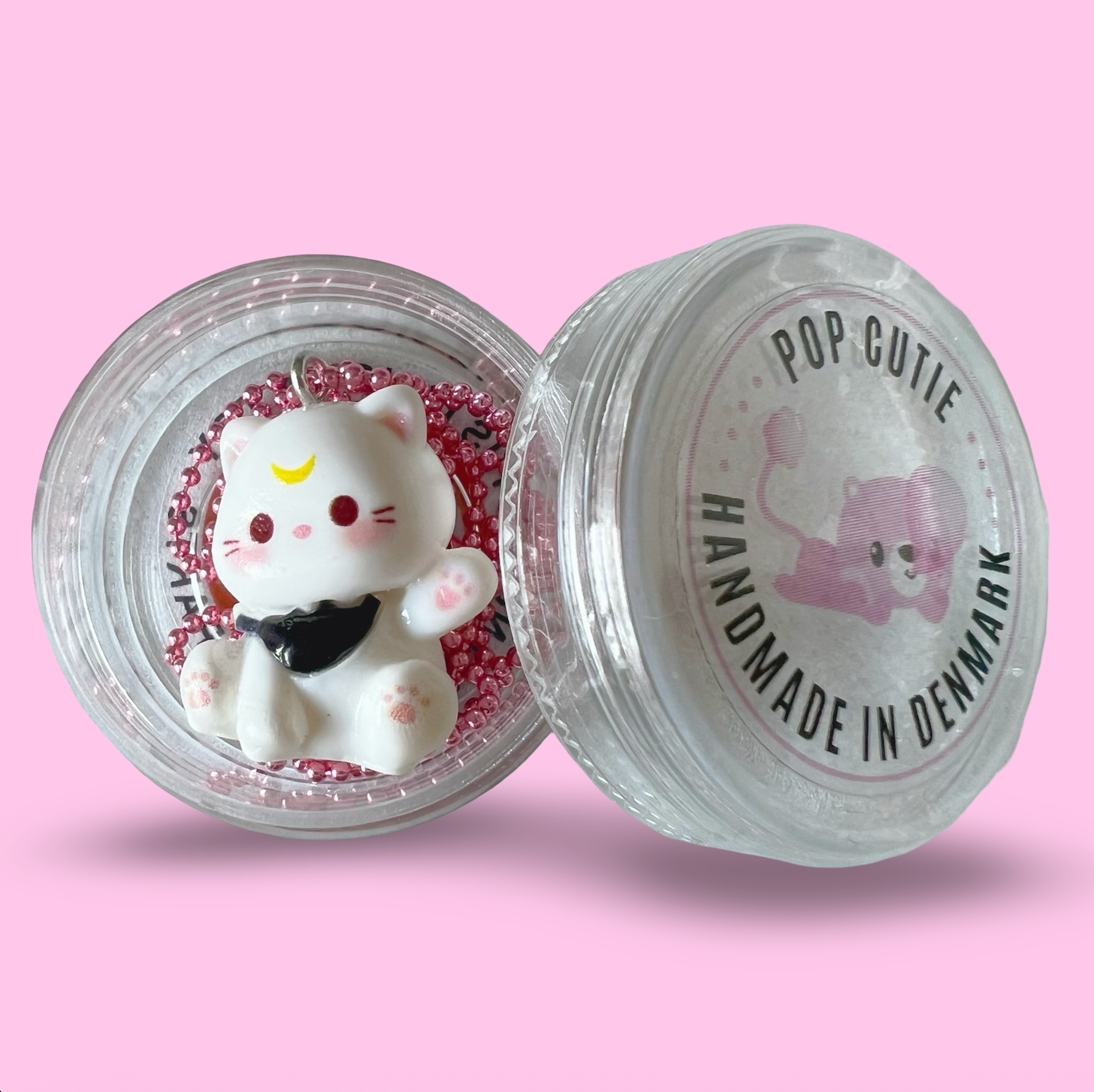 Pop Cutie Accessories & Gifts - Europe - Wholesale Kids Necklace - Kids - Lucky Moon Cat Necklace - Kawaii Handmade Halloween Anime3