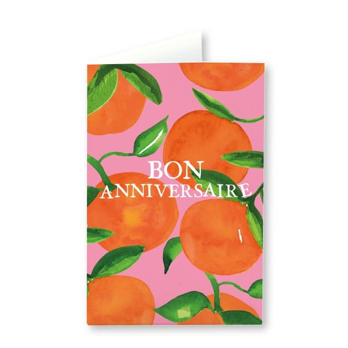 Geburtstagskarte Freie Viertel Orangen für den Großhandel von Quartier Libre Papier