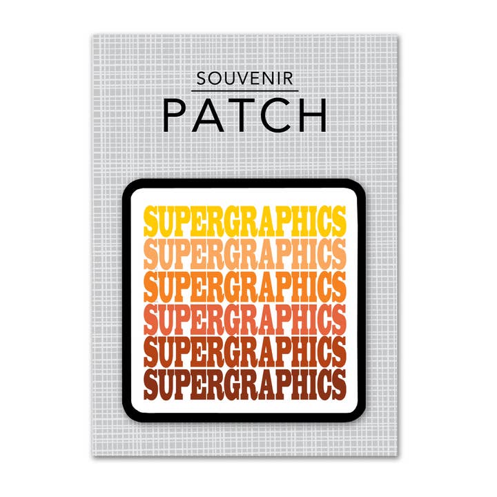 Rock Scissor Paper - Wholesale Patch - Personalized City Iron-on Patch - Supergraphics Repeat