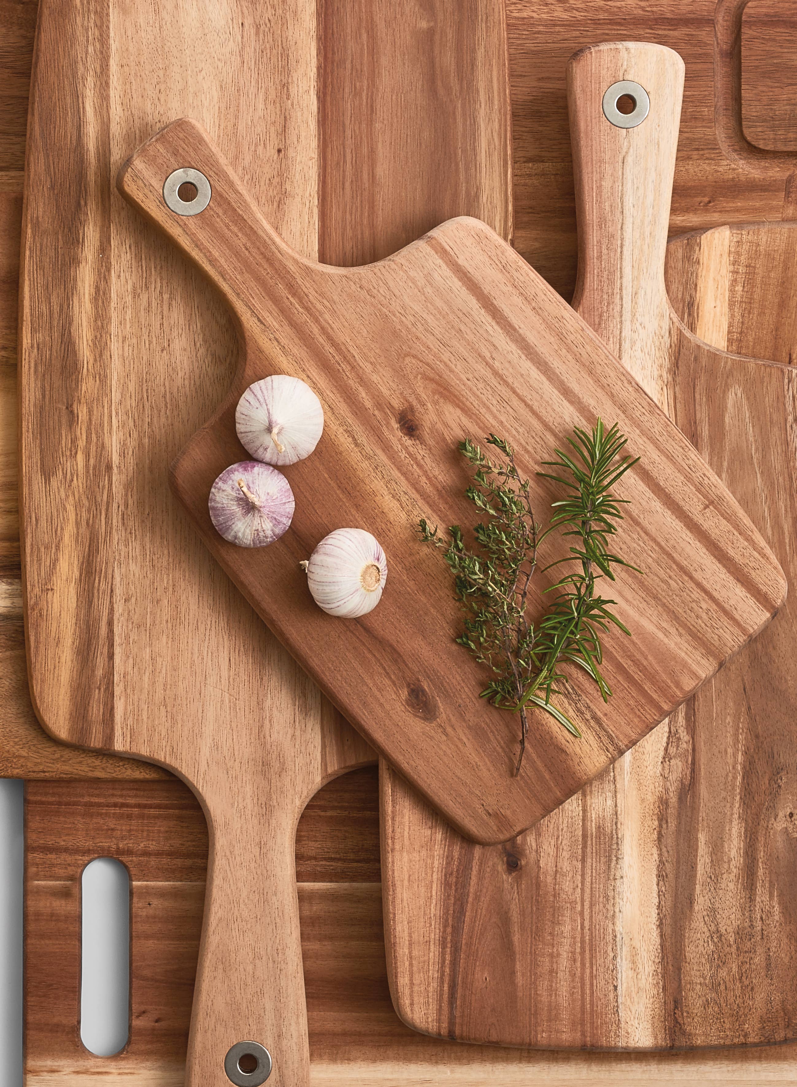 Zeller Present – Engroshandel Skærebræt – Skærebræt m. greb, akacie4