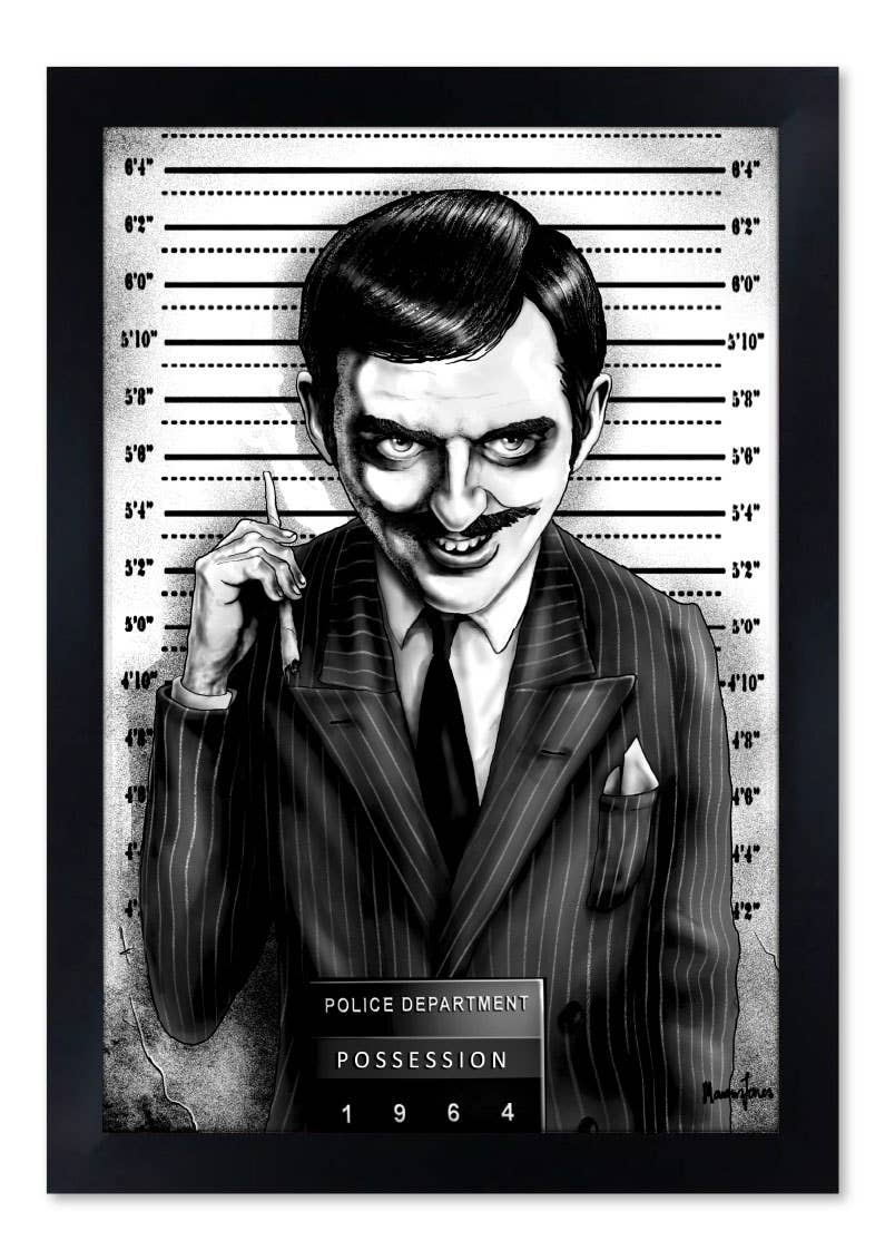 Black Market Art - Wholesale Art Print - GOMEZ - Gomez Addams Family TV Show Art Print1